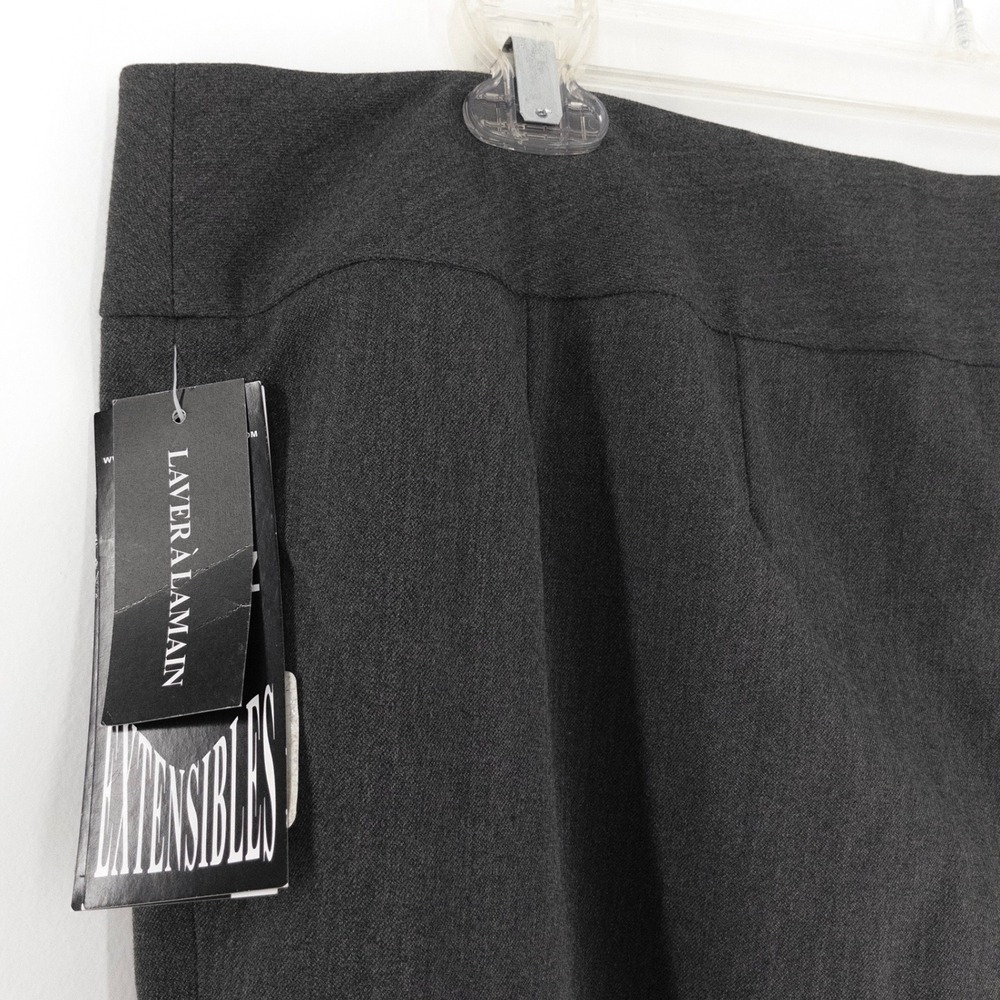 Peter Nygard Women's Size 20 Pull On Dress Pants Heather Charcoal Stretch NWT